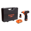 BAHCO Sada s 12 V 1/4” kompaktným rázovým skrutkovačom s rýchloupínaním s vnútorným šesťhranom BCL31IS1K1