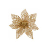 SPRINGOS Vianočná hviezda s klipom 14x13 cm zlatá