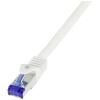 LogiLink C6A121S RJ45 sieťové káble, prepojovacie káble CAT 6A S/FTP 30.00 m biela 1 ks; C6A121S