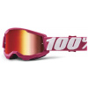100% STRATA 2 JUNIOR Goggle - Fletcher - Mirror Red Lens