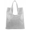 INT. COMPANY Velká světle šedá shopper dámská kabelka s crossbody uvnitř