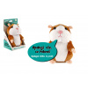 Teddies Škrečok Mireček opakujúci vety plyš 18cm na batérie so zvukom v krabici 12x20x10cm v sáčku