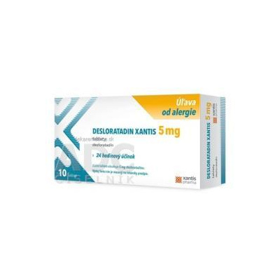 Saneca Pharmaceuticals, a.s. Desloratadin Xantis 5 mg tbl (blis.OPA/Al/PVC/Al) 1x10 ks
