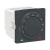 Schneider Electric Unica Termostat podlahový, otočný, 2 moduly, Antracit
