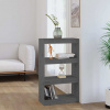 vidaXL Knižnica/deliaca stena sivá 60x30x103,5 cm masívna borovica 808165