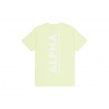 Alpha Industries BACKPRINT T Arctic Lime tričko pánske Veľkosť: M, Farba: zelená