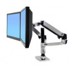 Ergotron LX Dual Stacking Arm - Montážní sada (svorka k montáži na stůl, úchyt průchodky, žerď, 2 p 45-248-026