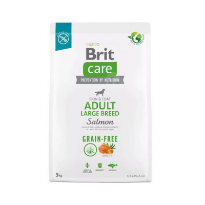 Brit care dog grain-free adult large breed salmon granule pre dospelých psov veľkých plemien 3 kg