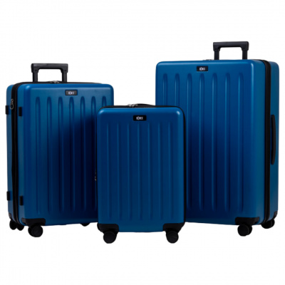Extra odolný cestovný kufor s TSA zámkom ROWEX Stripe Farba: Modrá