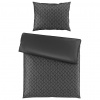 Dieter Knoll POSTEĽNÁ BIELIZEŇ, satén, antracitová, strieborná, 140/200 cm - Obliečky & plachty - 004378019902