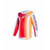 Dres FLUID PORTL YOUTH, ALPINESTARS, dětské (červená/oranžová/světle šedá, vel. S)