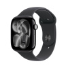 Apple Watch Series 11 GPS 42mm Jet Black Aluminium Case with Black Sport Band - M/L MEQU4WF/A