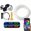RGB LED Automobilové Osvetlenie 6M 5v1 Optické Vlákno - Osvetlenie Interiéru Auta