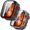 OCHRANNÉ PUZDRO TYPU CASE COVER S RÝCHLYM PRIPOJENÍM NA HUAWEI WATCH FIT 4 PRO - ČISTÉ + ČIERNE