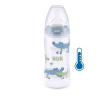 NUK Dojčenská fľaša FC+Temperature Control 300 ml BOX-Flow Control cumlík blue modrá