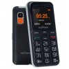 mobilný telefón myPhone Halo Easy 128 MB / 4 MB 3G čierny (MYPHONE HALO EASY - TELEFÓN PRE SENIOROV RÁDIO SOS)