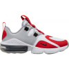Nike AIR MAX INFINITY GS sivá,biela,červená,čierna Detská voľnočasová obuv 5.5
