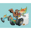 Maľovanie podľa čísel Scooby a motokára (Scooby Doo), 40x50 cm, vypnuté plátno na rám (6063861)