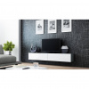 Cama Meble Tv stolík VIGO 180, sivý mat/biely lesk