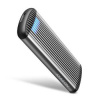Axagon AXAGON EEM2-SA, USB micro-B 3.2 Gen 1 - M.2 SATA SSD kovový RIBBED box, bezšroubkový