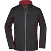James & Nicholson Bunda JN 1121, softshellová, odepínací rukávy, dámská COT02112181402-black/red M Černá/červená