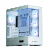 Skrinka Zalman P50 DS WHITE Midi Tower čierna