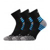 VoXX® Sigma B Unisex športové ponožky - 3 páry BM000000636200101708 čierna 39-42 (26-28)