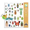 Djeco Djeco Metalické samolepky Hmyz 160 ks