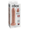 King Cock 7 - realistické dildo (18cm) - prírodný vzhľad
