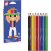 Janod Colorino Trojhranné pastelky 12 farieb
