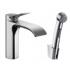 Hansgrohe Vivenis - Umývadlová batéria s výpusťou Push-Open a bidetovou spŕškou, EcoSmart, chróm 75210000