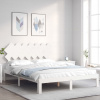 zahrada-XL Posteľ bez matraca biela 140x190 cm masívna borovica 3193707