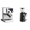Rancilio Silvia BC PID, white + Rocket Espresso FAUSTO 2.1, black