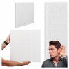 Akustický panel biely 50x50x2 cm na stenu s odhlučnením stropu BITMAT