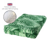 DRYBED Premium Vet Bed Listy zelený 100 x 75 cm