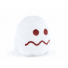 Bílý duch - vyděšený - plyšová postavička ze hry Pac-Man (Pac-Man - White Ghost - scared - 20 cm)
