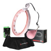 Masážna hula hoop HMS HHM15 so závažím a počítadlom + zoštíhľujúci pás PLUS SIZE ružová