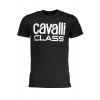 CAVALLI CLASS Perfektné Pánske Tričko Krátky Rukáv Čierna