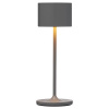 Prenosná stolová lampa FAROL MINI 19,5 cm, LED, teplá sivá, hliník, Blomus