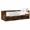 Denná posteľ so zásuvkami dymový dub 75x190 cm kompozitné drevo-ForU-3280836