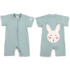 Detský overal s krátkym rukávom Rabbit, PASTEL Mint, mätová, od značky Moniel 74 (6-9m) MON