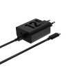 Sieťová nabíjačka Motorola MCD-1252 TurboPower Duo 125W s 2xUSB-C a 2m USB-C/USB-C káblom čierna