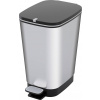 Curver CHIC BIN STYLE Abfallbehälter M [25L], silber 237544 odpadkový koš, plast, stříbrná, 1 ks