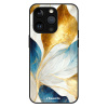 iSaprio MagSafe lesklé pouzdro - Apple iPhone 13 Pro - Blue Leaves (Lesklé MagSafe pouzdro iSaprio pro Apple iPhone 13 Pro - Blue Leaves - tvrzený skleněný obal a ochranný kryt s elegantním designem a