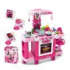 Detská kuchynka Baby Mix malý šéfkuchár + príslušenstvo ružová Ružová