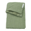 Meyco Deka Waffle Teddy fleece - Olive green