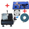 Airbrush set: kompresor AF-186 + AIRBRUSH HS-30 + HADICA ZADARMO (Airbrush kompresor HSENG ® AF-186 + airbrush pištoľ HS-30)