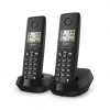 Gigaset PURE 100 duo Analog/DECT telefon Identifikace volajícího Černá