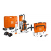 FEIN Akumulátorová magnetická jadrová vŕtačka do 35 mm so súpravou AKBU 35 PMQW 18 V AS Construction-Site 2 x 8 Ah s upnutím 3/4 in Weldon/HSS NOVA 50
