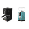 Gaggia Classic UP, black + Eureka Mignon Specialita, CR tiffany blue